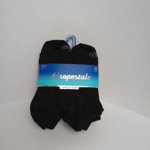 AEROPOSTALE 20pack Black Men's Lowcut socks